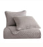 HiEnd Accents, Anna Diamond Quilted King Coverlet Set, Taupe