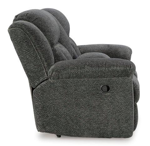 Frohn Graphite Reclining Loveseat 3740694 - Darseys Furniture & Mattress Frohn Graphite Reclining Loveseat 3740694 - Darseys Furniture & Mattress