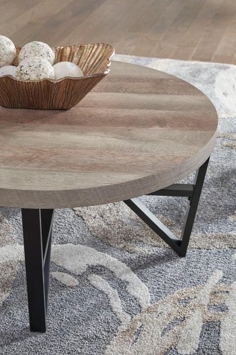 T235-13 Deanlee Cocktail Table & 2 End Tables. T235-13 Deanlee Cocktail Table & 2 End Tables.