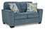 Cashton Blue Loveseat 4060535 - Darseys Furniture & MattressAshley