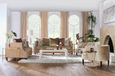 Simone Flax Sofa & Loveseat 17550LS.
