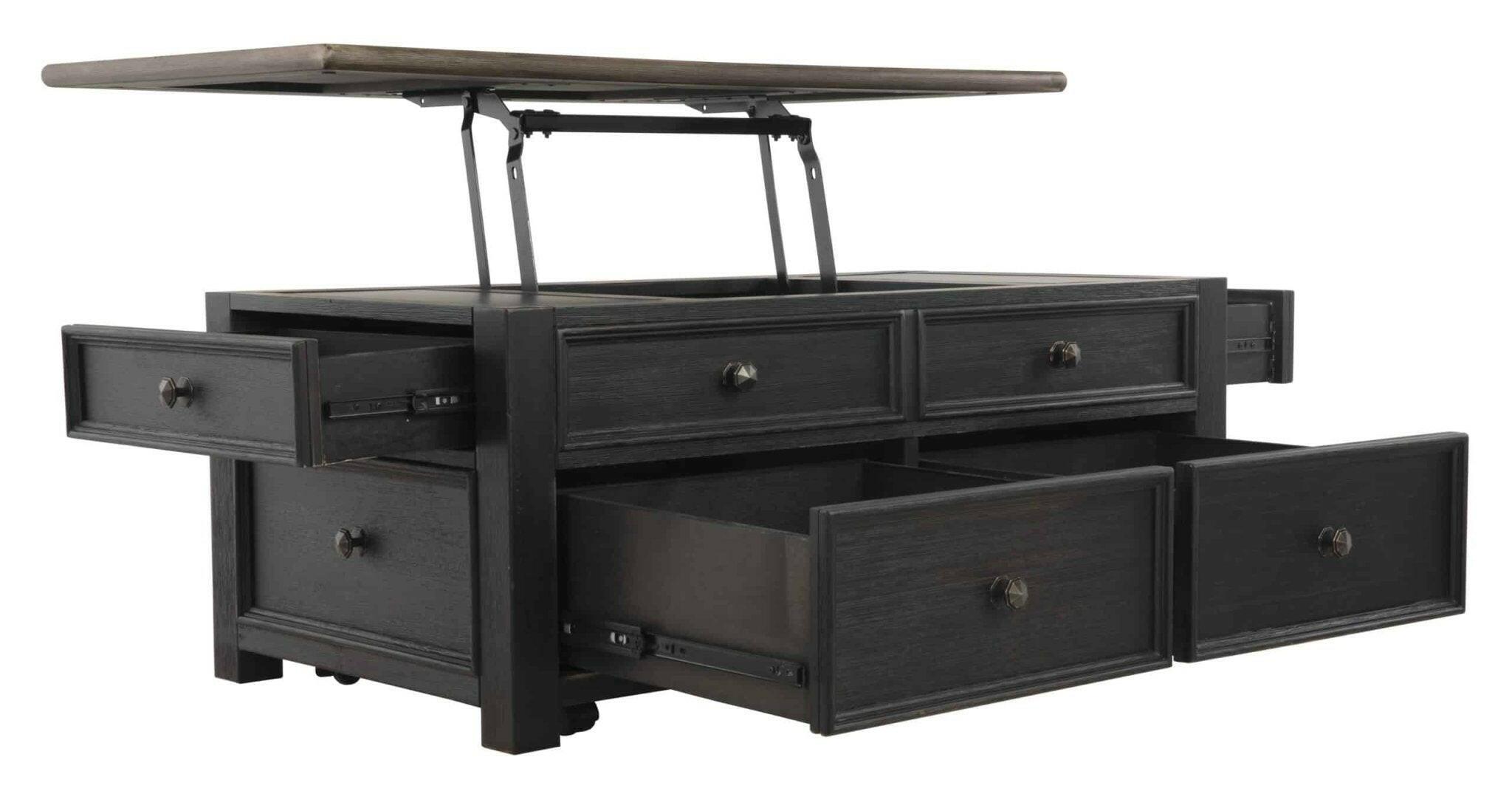 Tyler Creek Lift Top Cocktail Table T736-20. Tyler Creek Lift Top Cocktail Table T736-20.