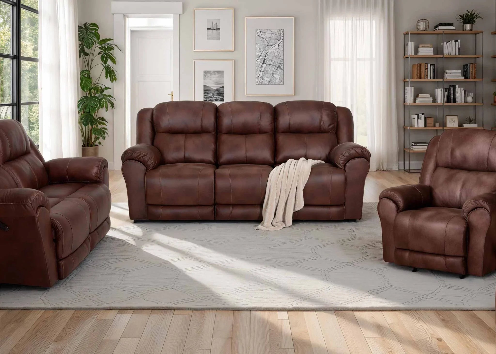 Croft Colt Hickory Reclining Loveseat 60623 - 3089 - 12 - Darseys Furniture & MattressFranklin Furniture Corp.