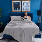 Hyper-Wool Light Grey King Sheets BGS199612