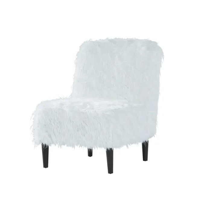 Pyrenees White Fur Accent Chair 1550AC