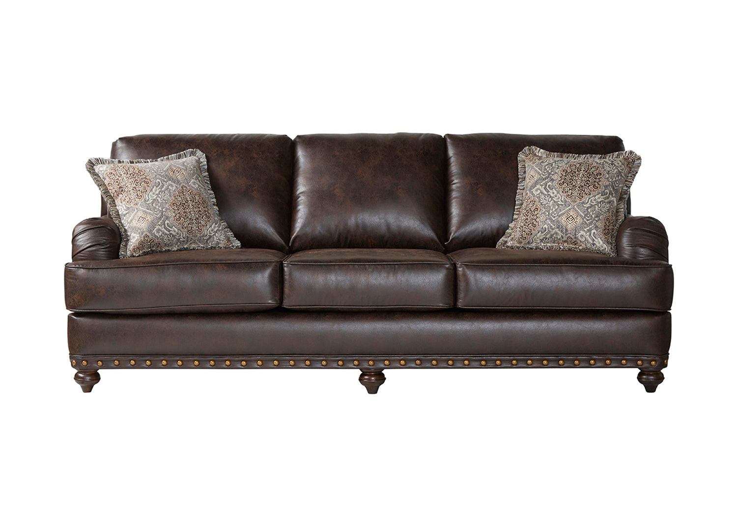 Ridgeline Brownie Sofa & Loveseat 17255