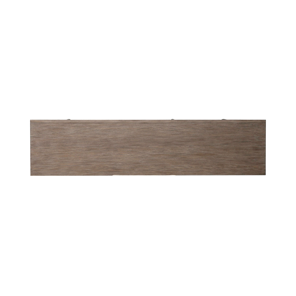 A rectangular wooden plank with a light brown, textured finish, evoking the sophisticated craftsmanship of the Liberty Furniture Lafayette Curio Cabinet 2219-AC1000, isolated on a white background.