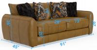 Corvara Caramel Sofa 240603