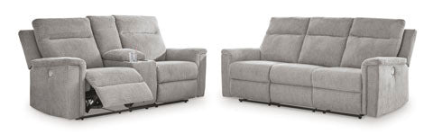 Barnsana Ash Power Reclining Sofa & Loveseat 33201