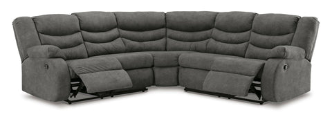 Partymate Slate Reclining Sectional 36903-48/50 