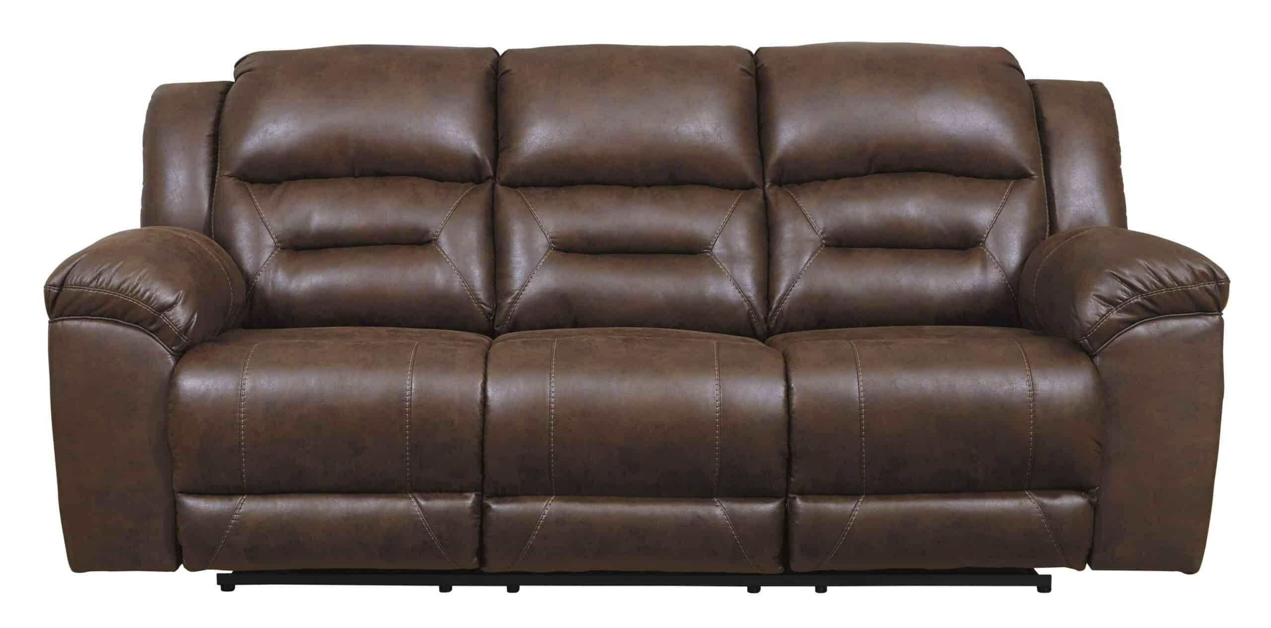Stoneland Chocolate Reclining Sofa 3990488.