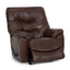 A Trilogy Frederica Brown Recliner (4595-LM98-15) by Franklin Furniture Corp., featuring plush gel-blended cushions and an extended footrest, is shown against a plain white background.