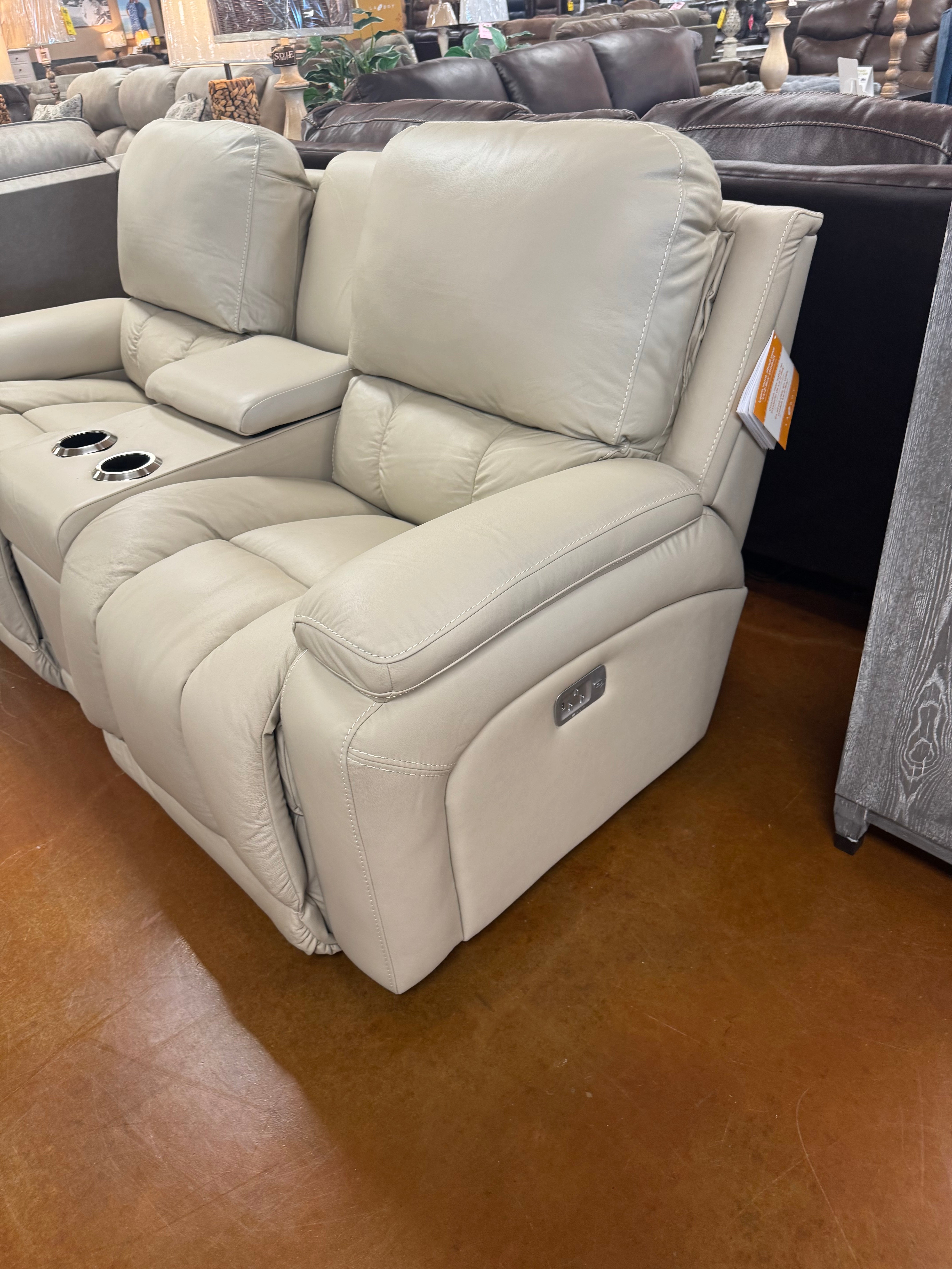 Greyson Power Reclining Loveseat with Headrest and Lumbar 530-X49-LB1930-32