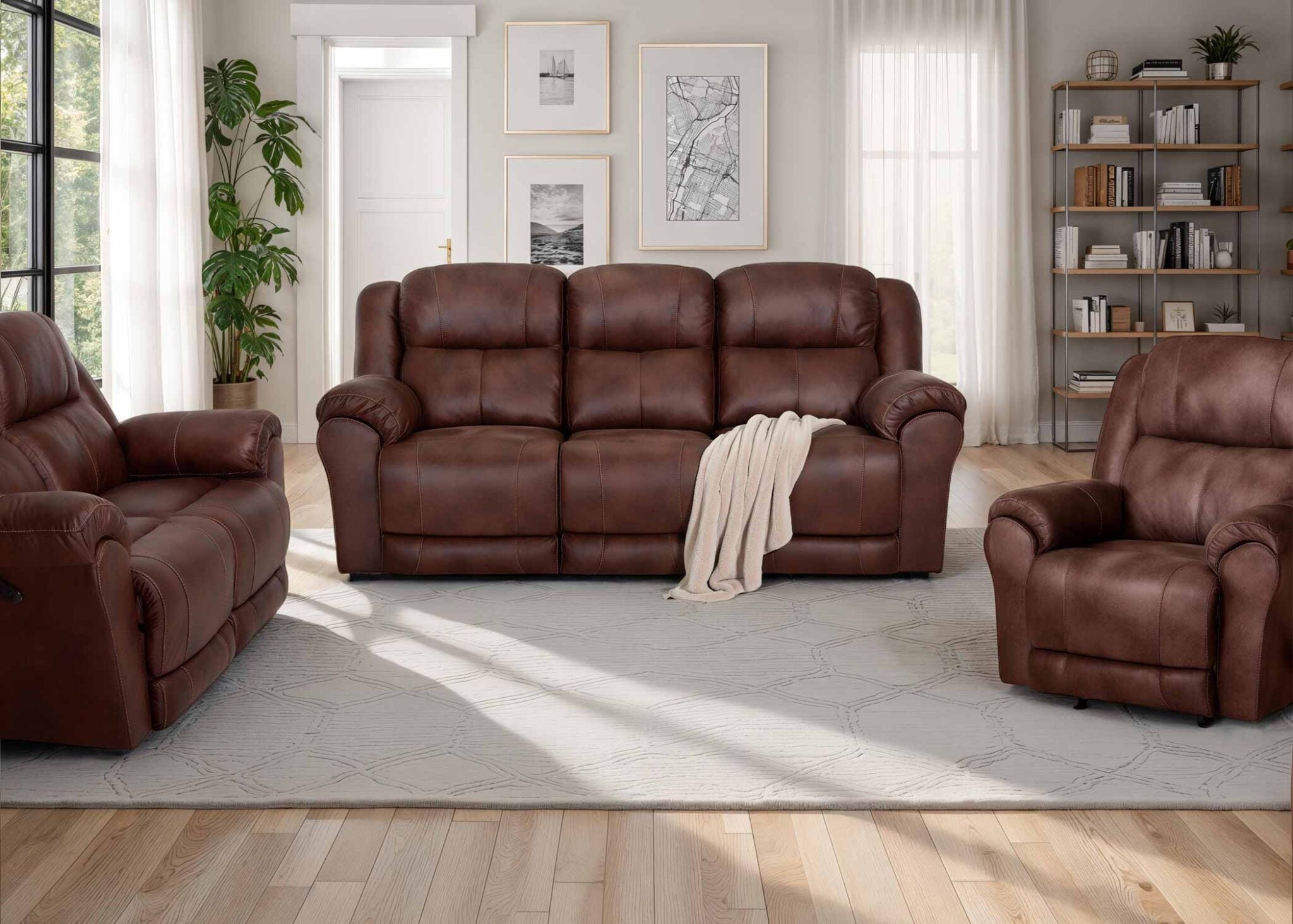 Croft Colt Hickory Reclining Sofa 60642-3089-12