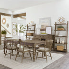 Americana Farmhouse Table and 6 Chairs 615-C1001S-T4090 - Darseys Furniture & Mattress