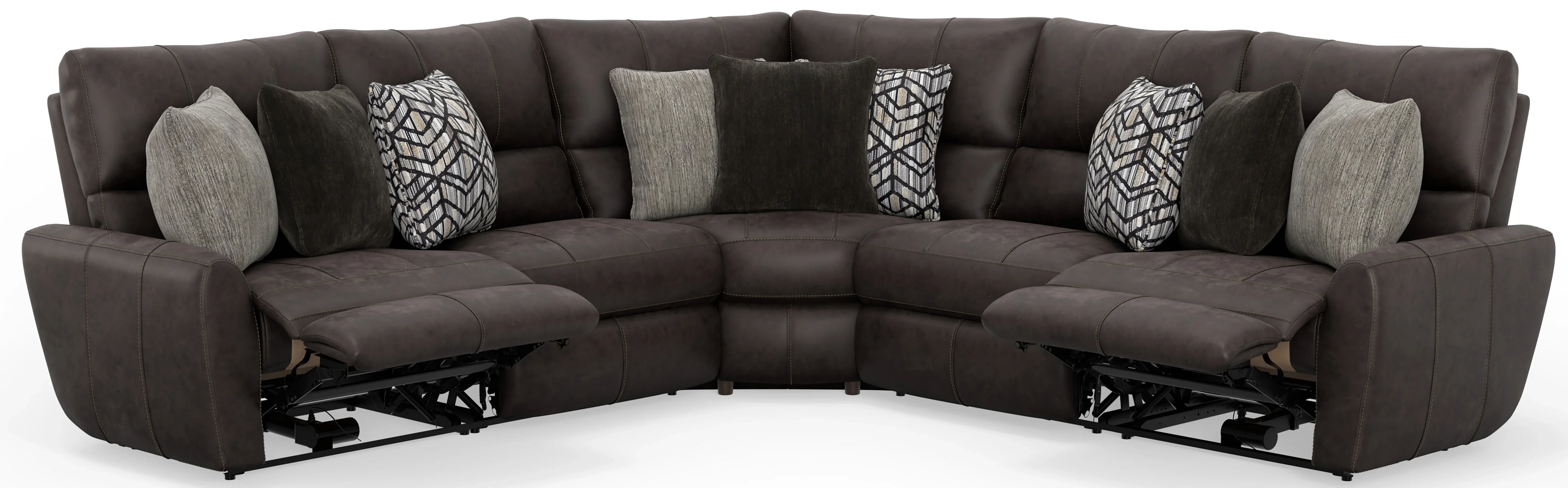 Royster Sable Reclining Sectional 64288/87/86-1277-9 - Darseys Furniture & Mattress