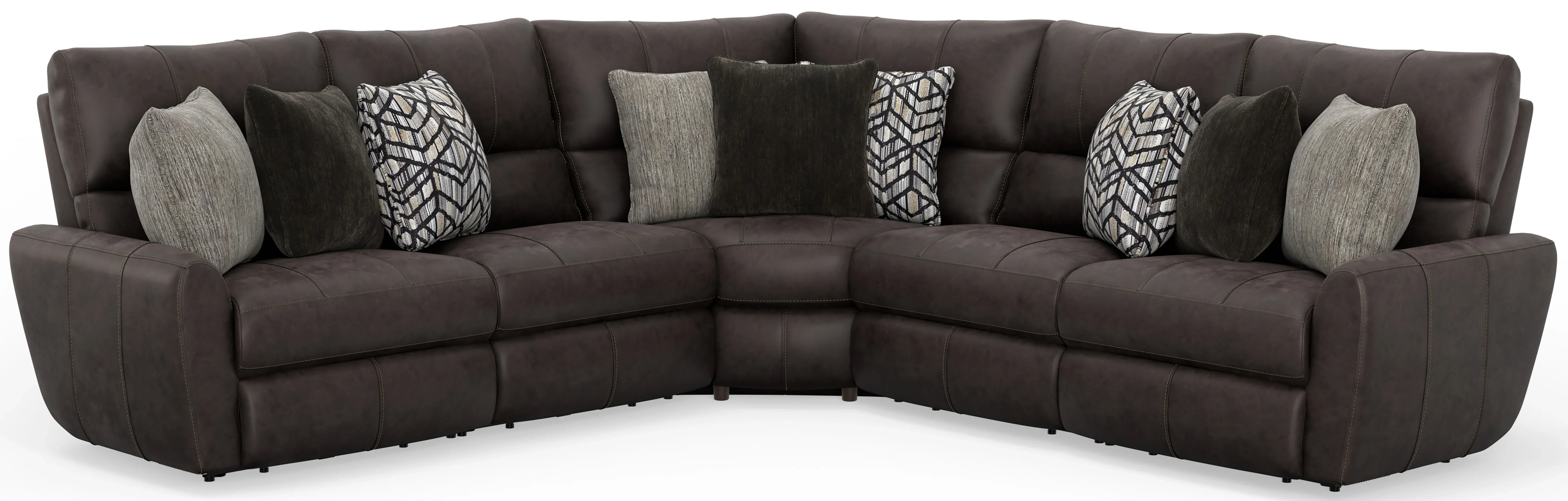 Royster Sable Reclining Sectional 64288/87/86-1277-9 - Darseys Furniture & Mattress Main image