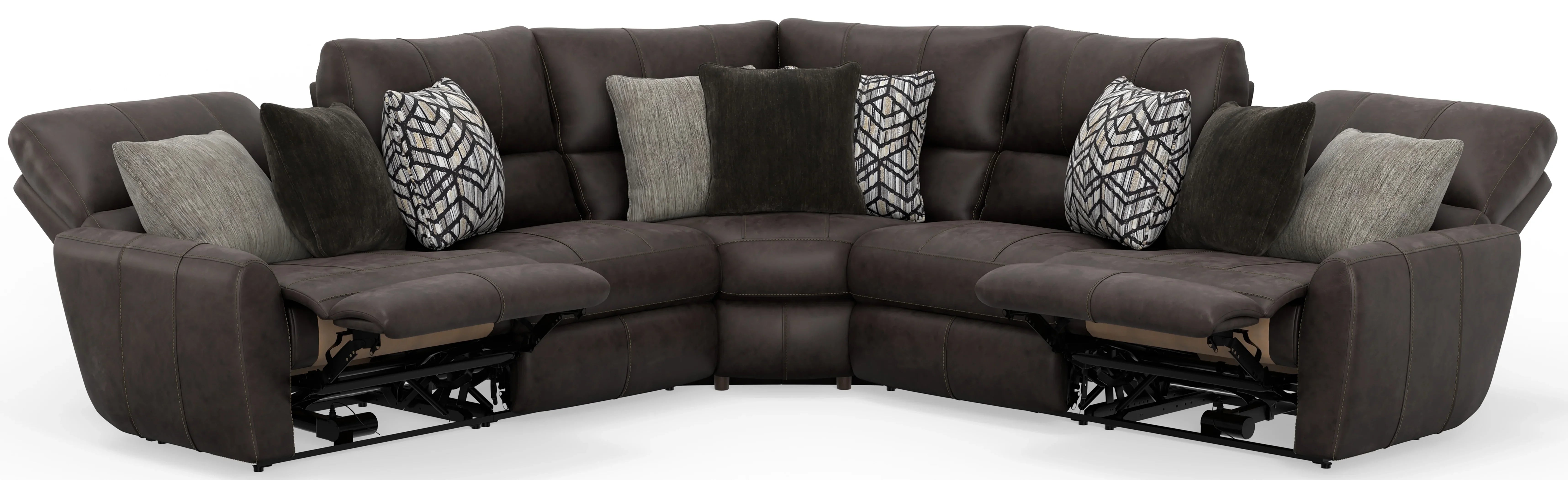 Royster Sable Reclining Sectional 64288/87/86-1277-9 - Darseys Furniture & Mattress