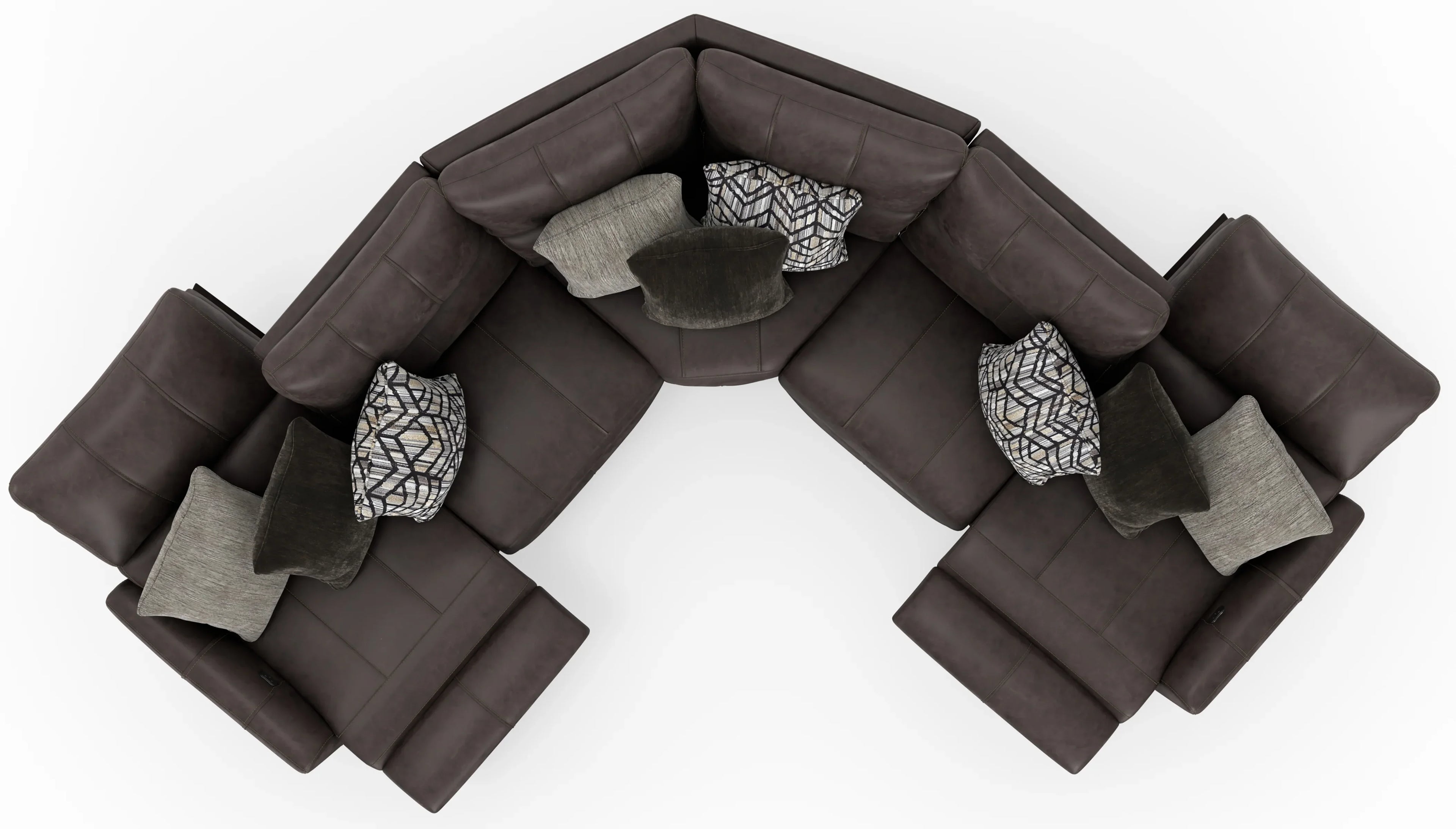 Royster Sable Reclining Sectional 64288/87/86-1277-9 - Darseys Furniture & Mattress