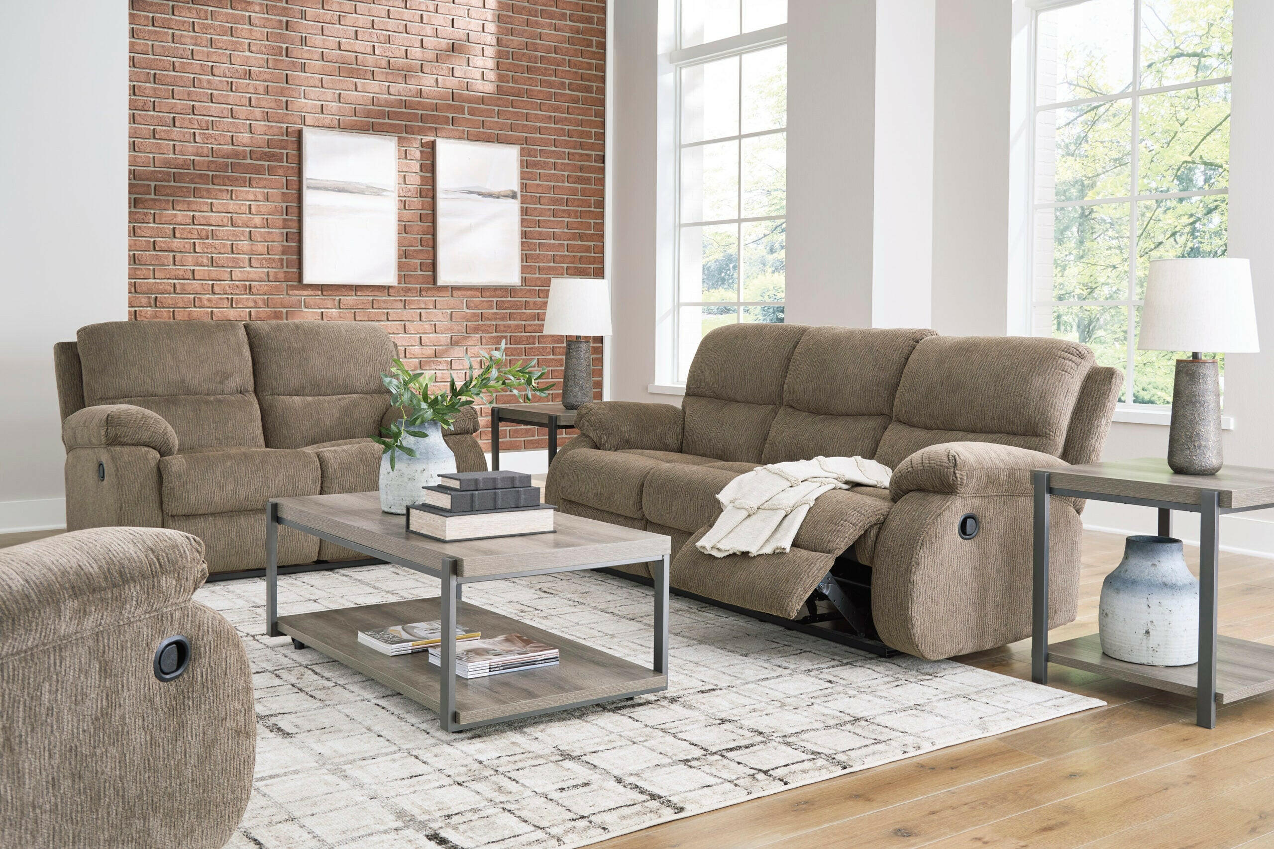 Scranto Sofa & Loveseat Reclining 66504