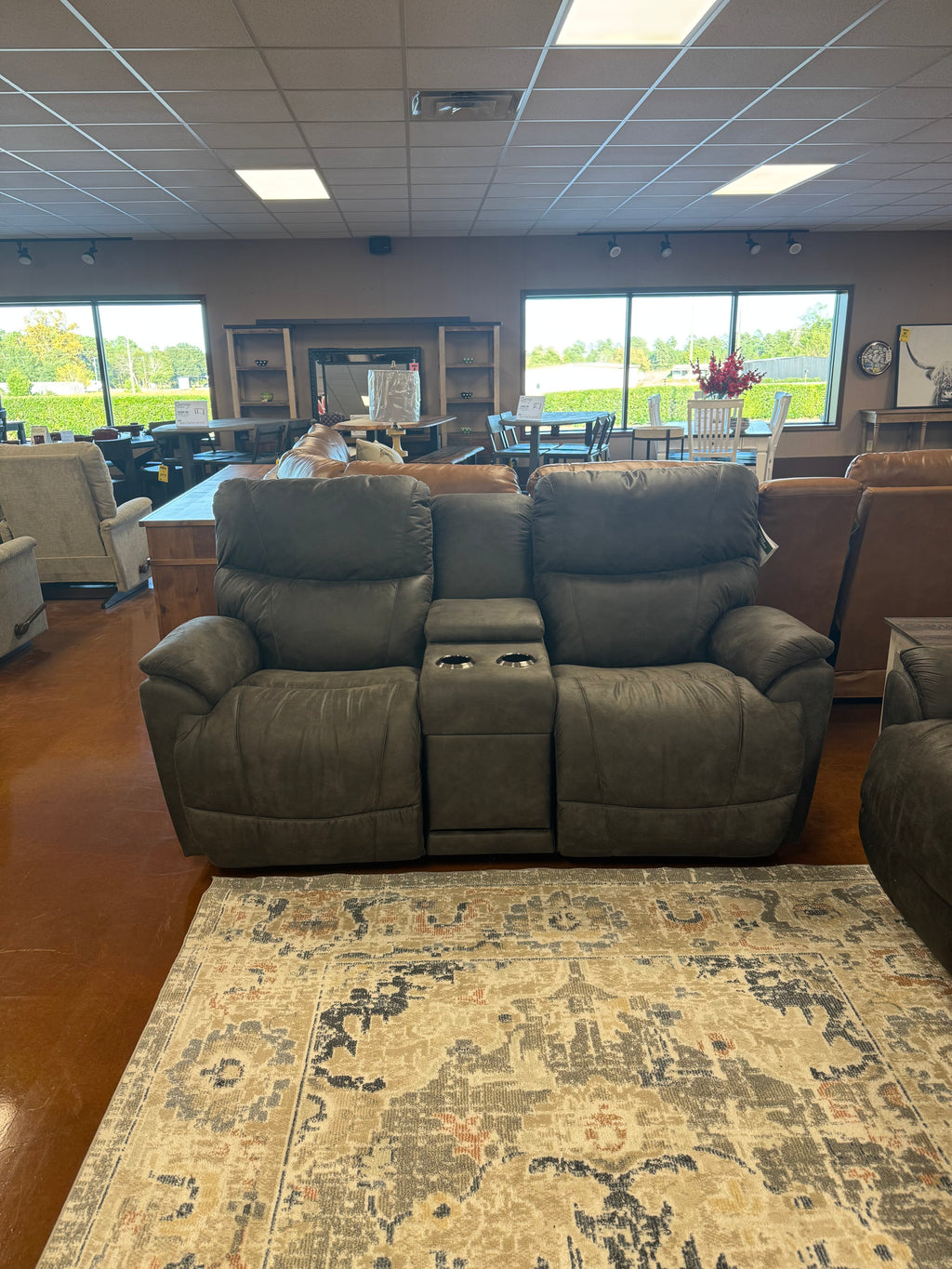 Trouper Reclining Console Loveseat 724-449-D1825-58