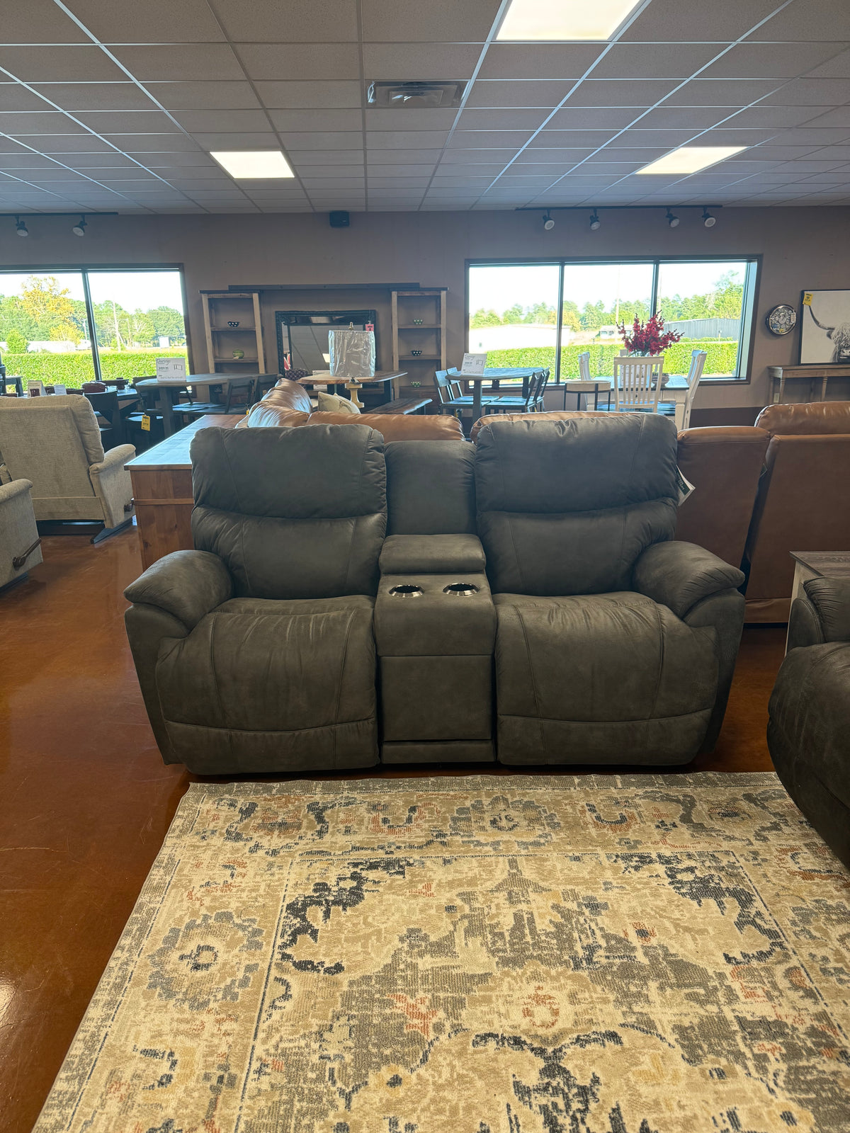 Trouper Reclining Console Loveseat 724-449-D1825-58