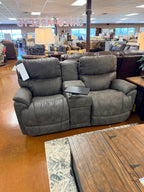 Trouper Power Reclining Console Loveseat 724-X49-D1825-58