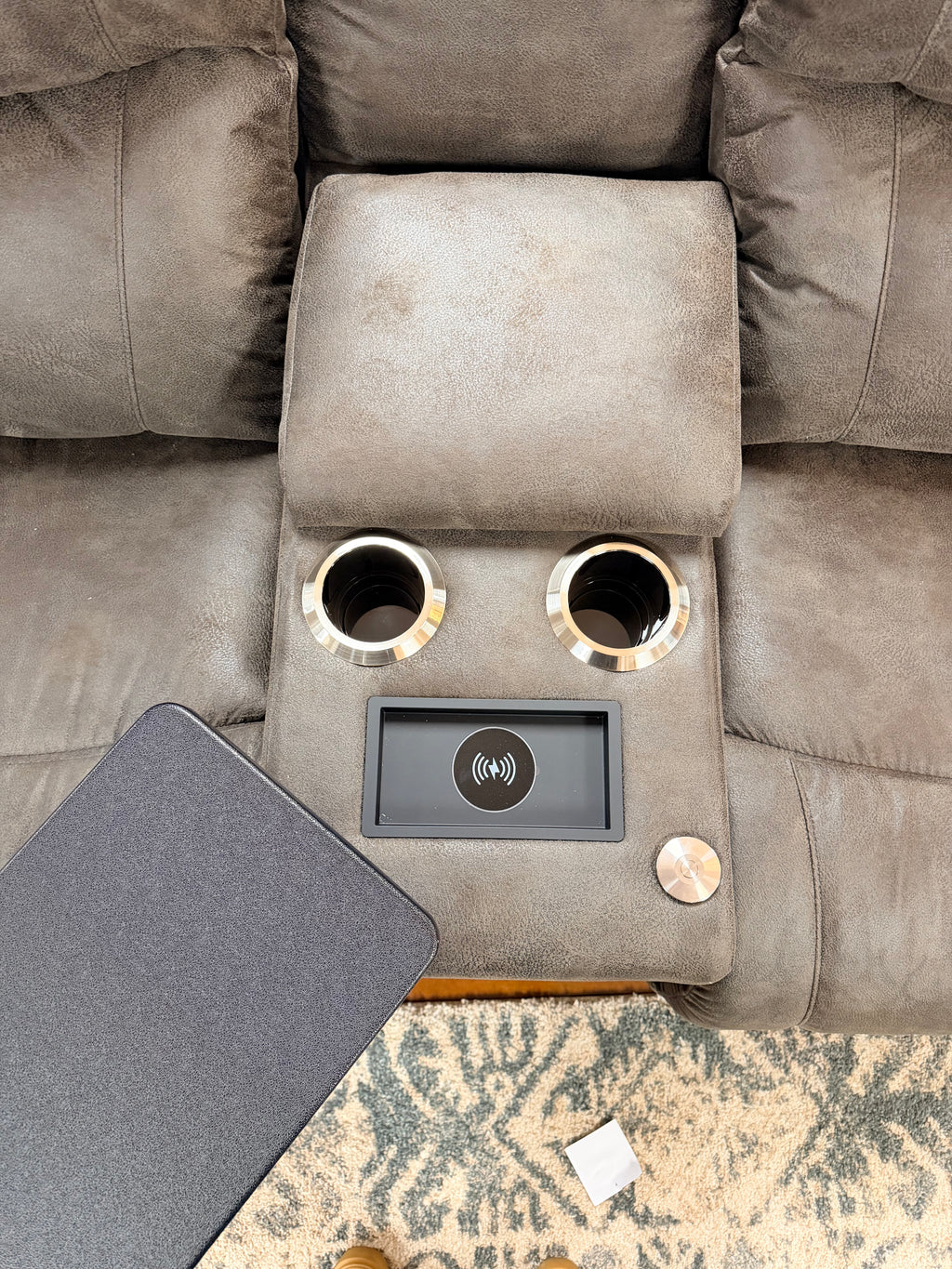 Trouper Power Reclining Console Loveseat 724-X49-D1825-58