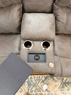 Trouper Power Reclining Console Loveseat 724-X49-D1825-58