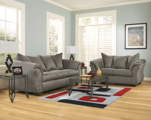 Darcy Cobblestone Sofa & Loveseat 75005