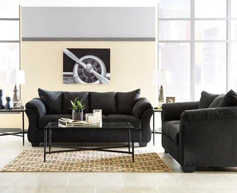 75008 Darcy Black Sofa, Loveseat - Darseys Furniture & MattressAshley Main image