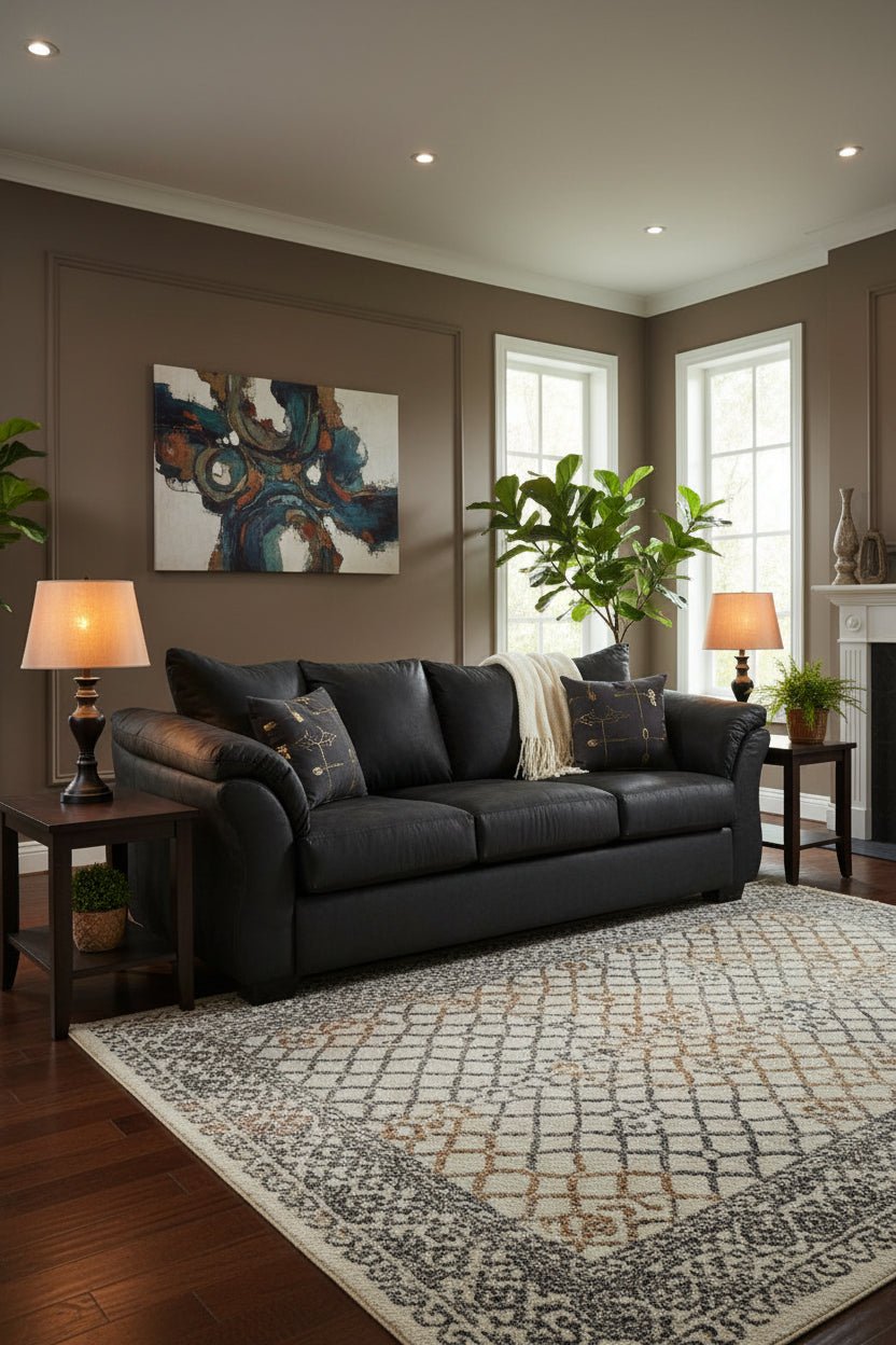 75008 Darcy Black Sofa, Loveseat - Darseys Furniture & MattressAshley Main image