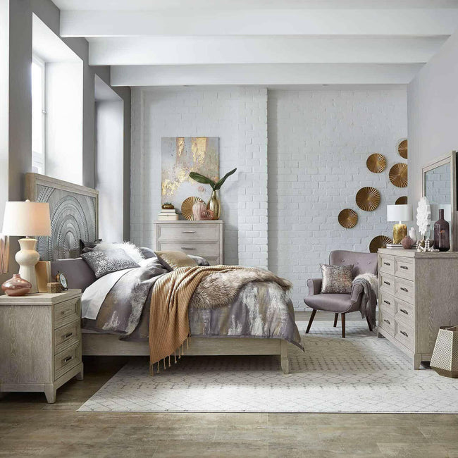 Belmar 902 Queen Headboard, Chest, & Dresser/Mirror. Hover Image