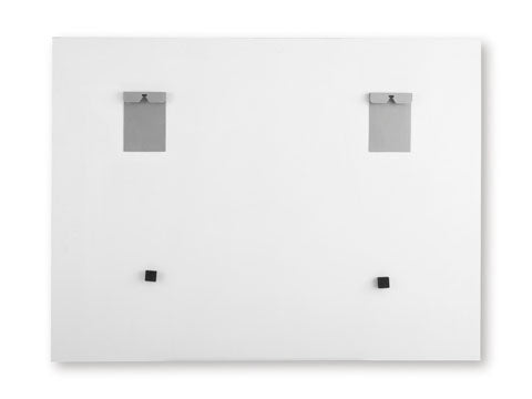 The back of an Errolville Picture A8000489 rectangular nature-inspired wall decor frame showing two metal hanging brackets at the top and two small square bumpers at the bottom.