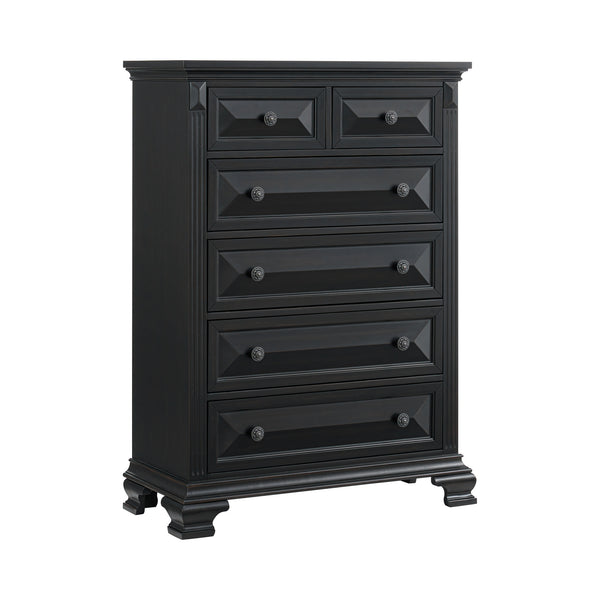 Bridgestone Black Queen Bed, Chest, Nightstand B-10980-8