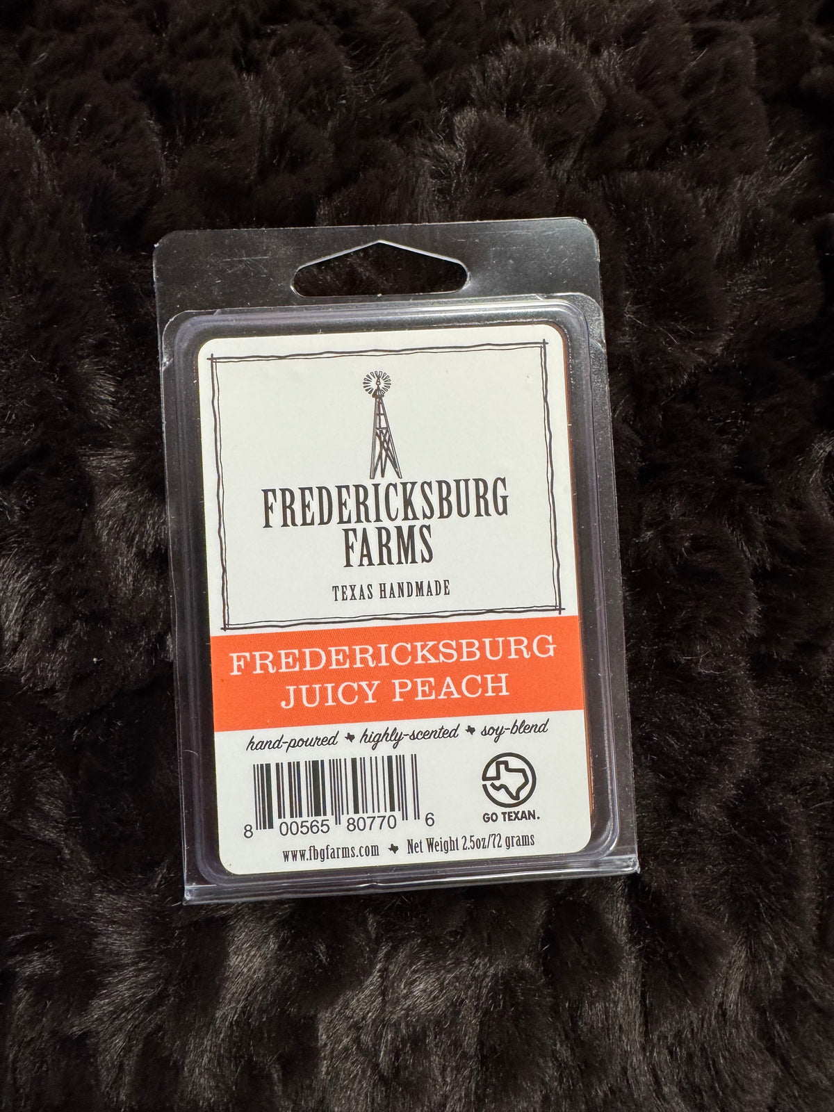 Fredericksburg Juicy Peach 2.5oz Wax Melt