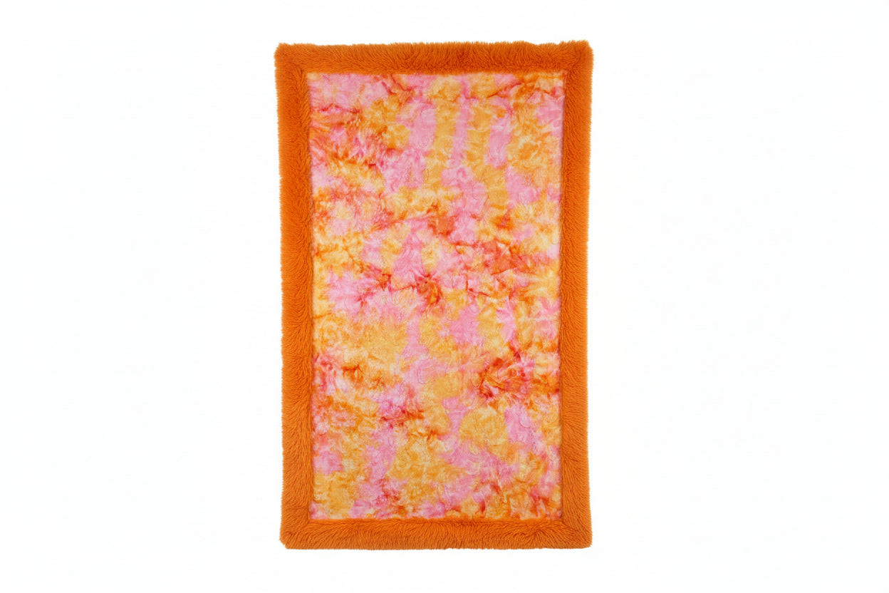 Sunset Sorbet Orange Dreamy Fur - Mega Size 90"x55" Main image
