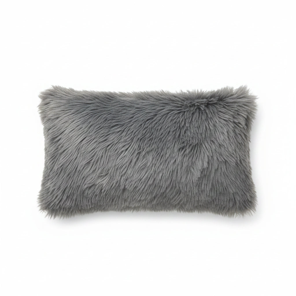 Handmade Heifer Lumbar Pillow Alloy Dream Fur