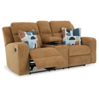 Kanlow Honey Reclining Loveseat 3860594