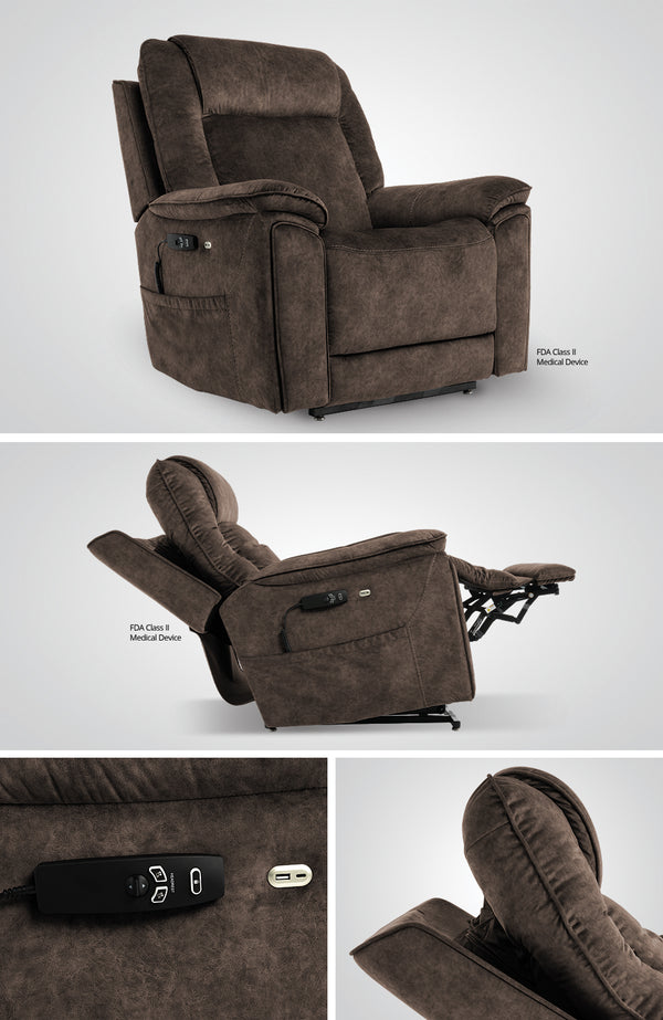 Trio Elevato Kaysen Chocolate Lift Chair MM5401-RKC-A01