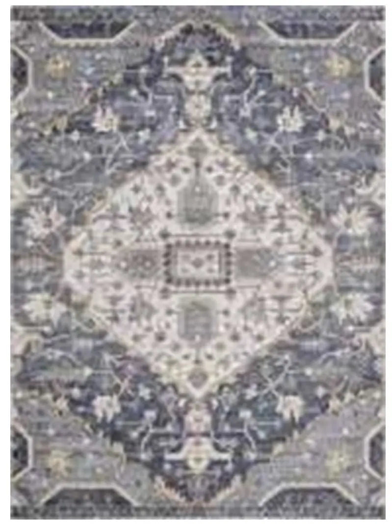 Medallion Blue 9' X 12' Rug OL5204