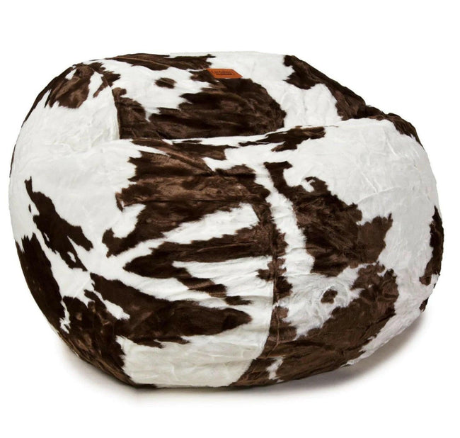 King Cowhide Convertible Beanbag KC-FUR-COW. Hover Image