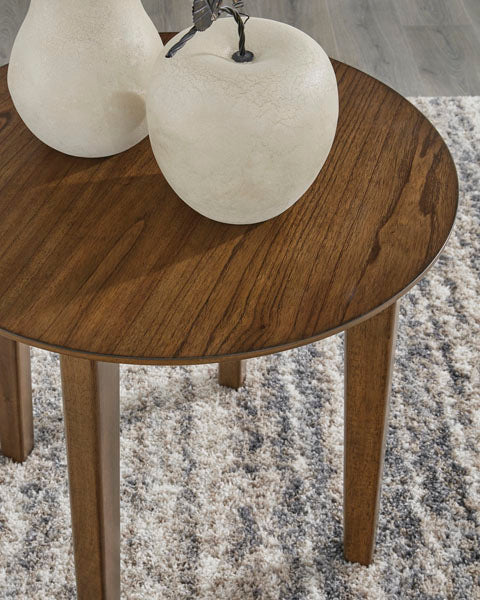Gordonay Brown Cocktail Table and 2 End Tables T155-13