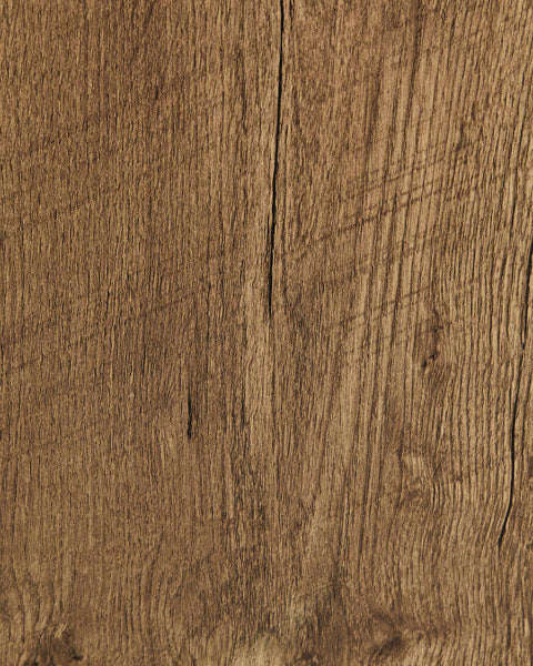 Brown wood grain texture of the Fendenmore Brown Chairside End Table T190-117, featuring vertical patterns, a slight crack, and a rustic brown finish.