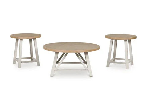 Fawndell Antique Cocktail Table and 2 End Tables T193-13