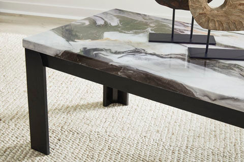 Jazmore Dark Brown Cocktail Table and 2 End Tables T255-13 - Darseys Furniture & Mattress