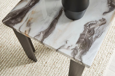 Jazmore Dark Brown Cocktail Table and 2 End Tables T255-13 - Darseys Furniture & Mattress