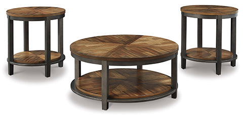 Roybeck Cocktail Table & 2 End Tables T411-13.