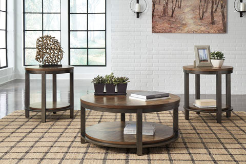 Roybeck Cocktail Table & 2 End Tables T411-13.