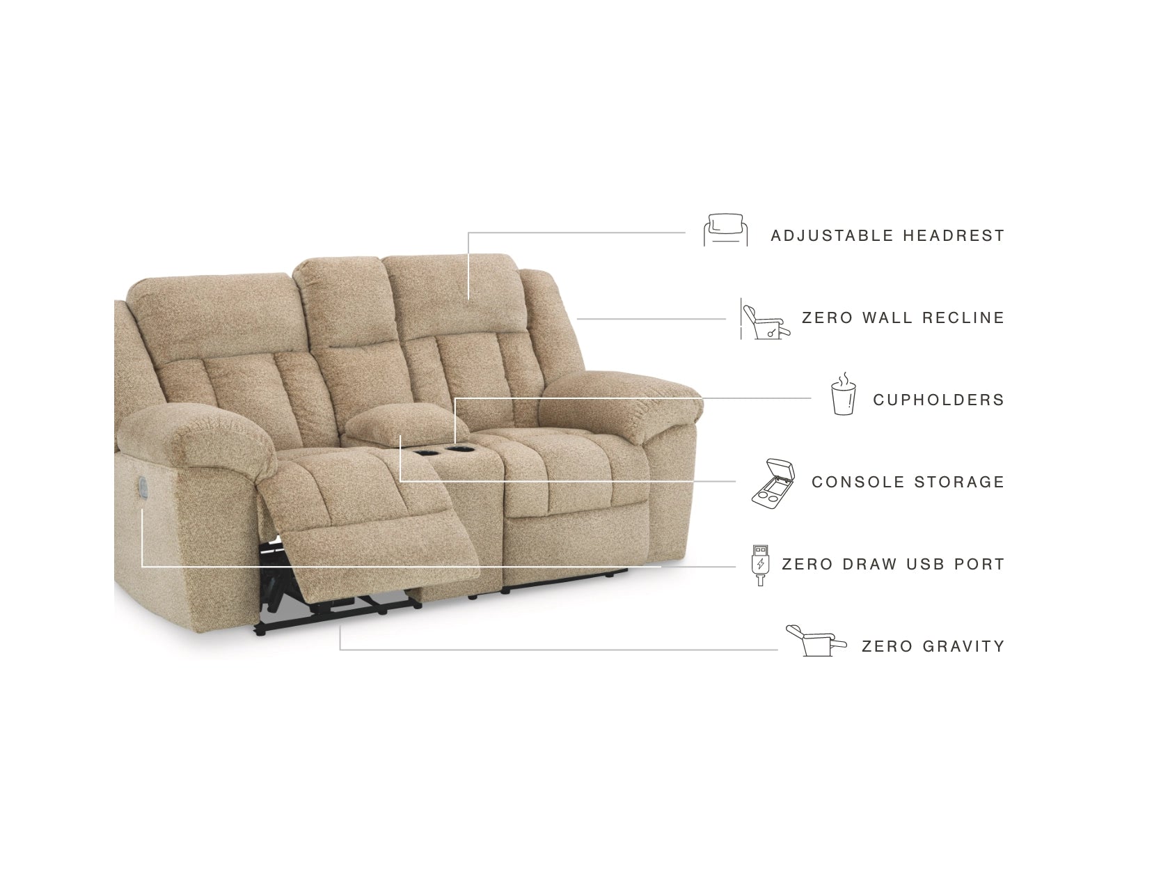 Tip Off Wheat Loveseat Reclining 6930518